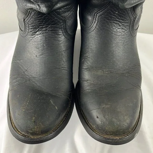 Ariat Men’s Black Leather Work Boots - Picture 4 of 14